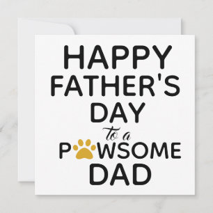 Cute From Dog to Dad Father's Day Card