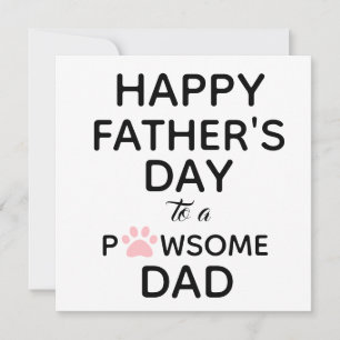 Cute From Dog to Dad Father's Day Card