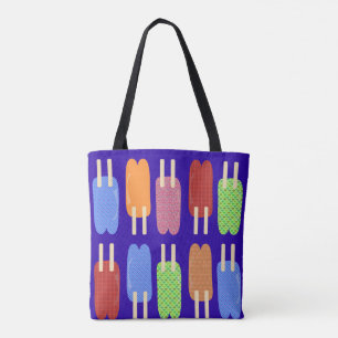 Cute Frozen Pops  Sweet Treat Dessert Pattern Tote Bag