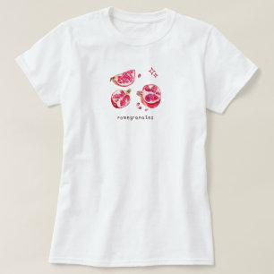 Cute fruit aesthetic pomegranate pink  T-Shirt