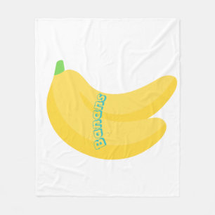 Cute Fruit Art / Tropical Food Aesthetic Fleece Blanket