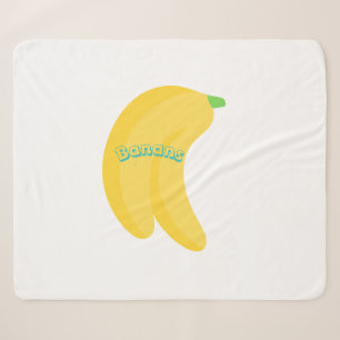 Cute Fruit Art / Tropical Food Aesthetic Sherpa Blanket