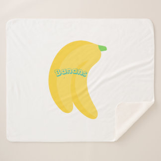 Cute Fruit Art / Tropical Food Aesthetic Sherpa Blanket