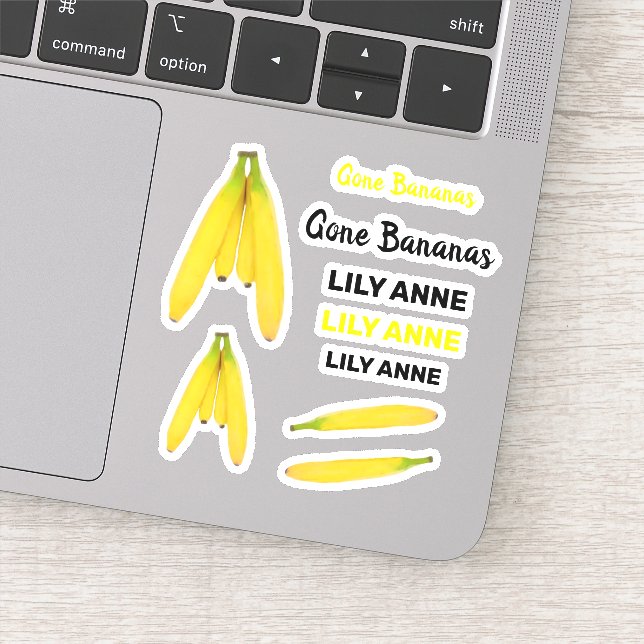 Cute Fruit Bananas With Name (Detail)