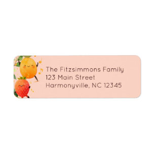 Cute Fruit Birthday Address