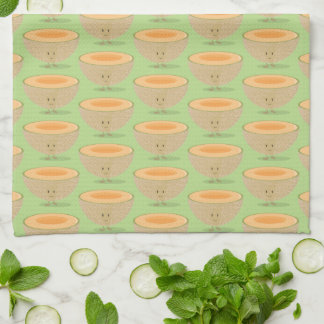 Cute Fruit Cantaloupe Pattern Melon Fun Food Tea Towel