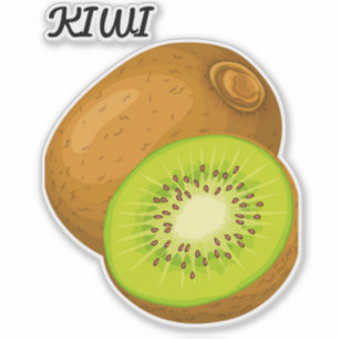 Cute Fruit Large 8" x 8" Custom-Cut Vinyl Stickers