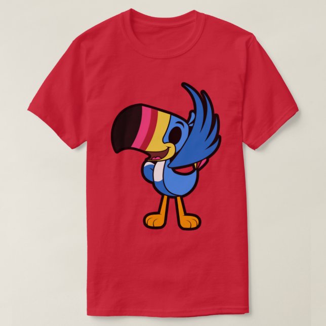 Cute Fruit Loops Mascot T-Shirt (Design Front)