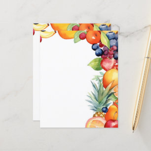 Cute fruit lovers vendors stationery paper sheet
