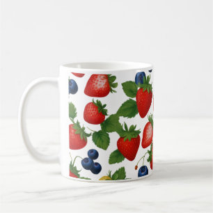 Cute fruit pattern coffee mug