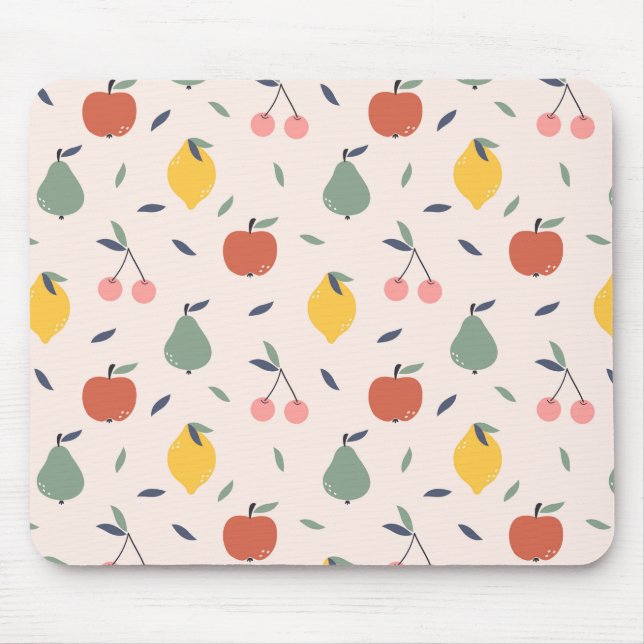 Cute Fruit Pattern Mouse Mat (Front)