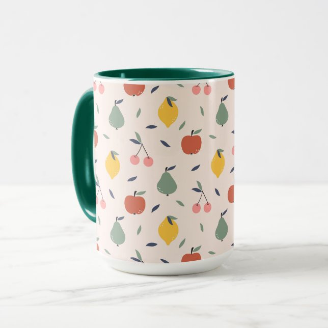 Cute Fruit Pattern Mug (Front Left)