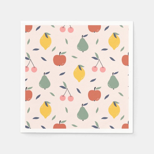 Cute Fruit Pattern Napkin (Front)
