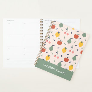 Cute Fruit Pattern Planner