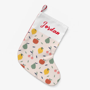 Cute Fruit Pattern Small Christmas Stocking