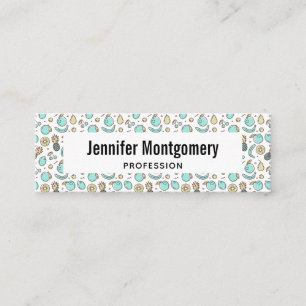 Cute Fruit Pattern Summery Themed Mini Business Card
