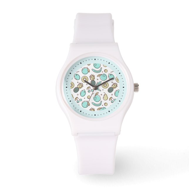 Cute Fruit Pattern Summery Themed Watch (Front)