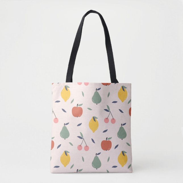 Cute Fruit Pattern Tote Bag (Front)