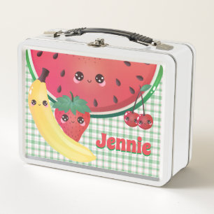 Cute Fruit Personalised Metal Lunch Box