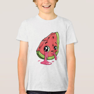 Cute Fruit Slice Graphic White Tee