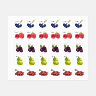 Cute Fruit Stickers Fun Designs School Labels