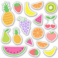 Cute Fruit Stickers - TWOtti Frutti Birthday
