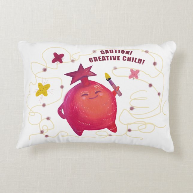 Cute fruits  Accent Pillow (Back)