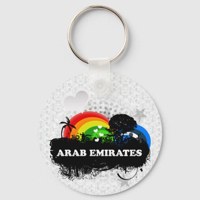 Cute Fruity Arab Emirates Key Ring (Front)
