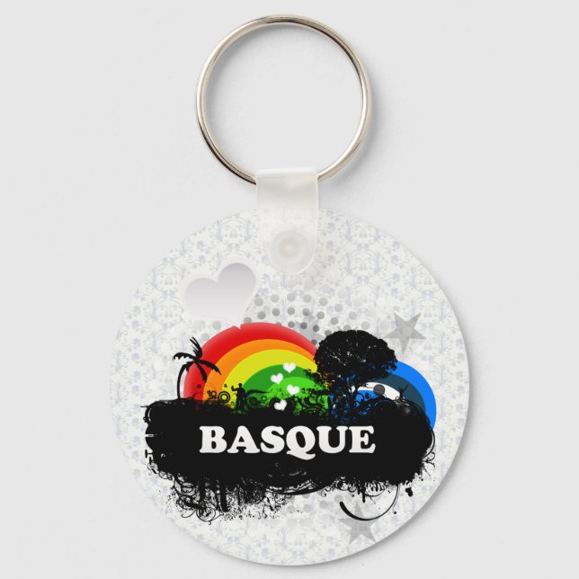 Cute Fruity Basque Key Ring (Front)
