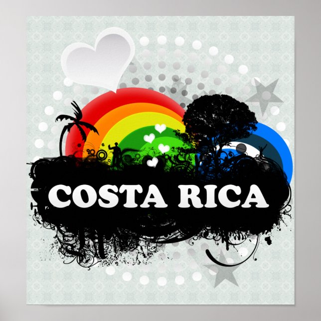 Cute Fruity Costa Rica Poster (Front)