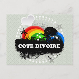 Cute Fruity Cote Divoire Postcard