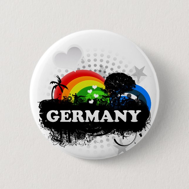Cute Fruity Germany 6 Cm Round Badge (Front)