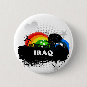 Cute Fruity Iraq 6 Cm Round Badge