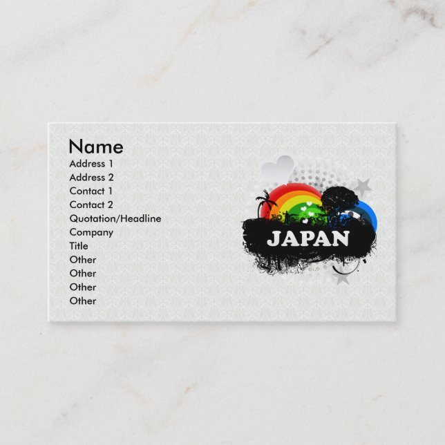 Cute Fruity Japan Business Card (Front)