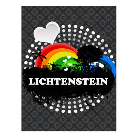 Cute Fruity Lichtenstein Postcard