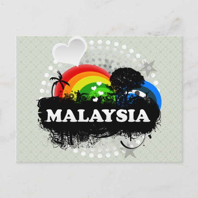 Cute Fruity Malaysia Postcard (Front)