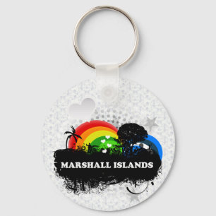 Cute Fruity Marshall Islands Key Ring