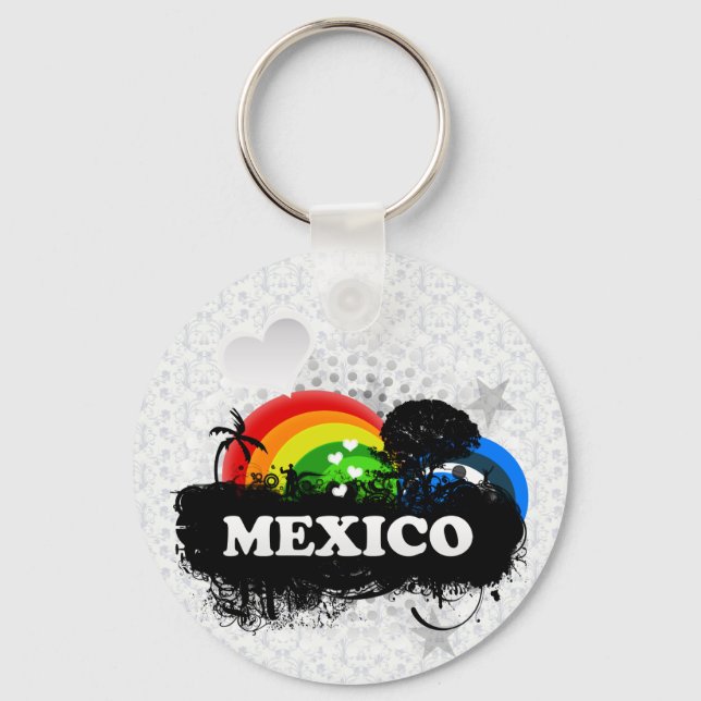 Cute Fruity Mexico Key Ring (Front)
