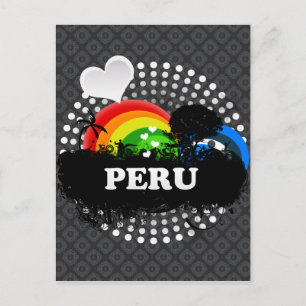 Cute Fruity Peru Postcard