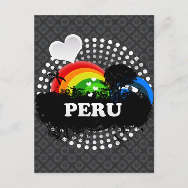 Cute Fruity Peru Postcard (Front)
