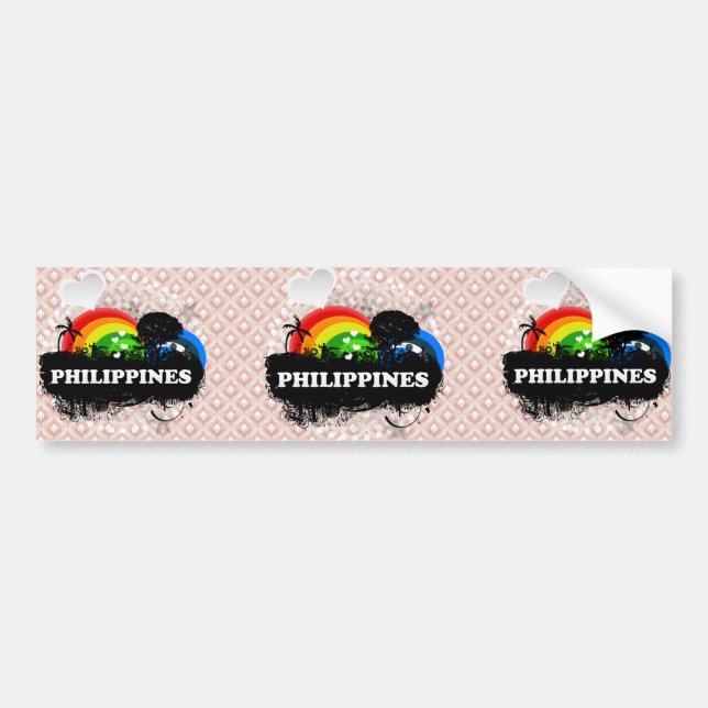 Cute Fruity Philippines Bumper Sticker (Front)