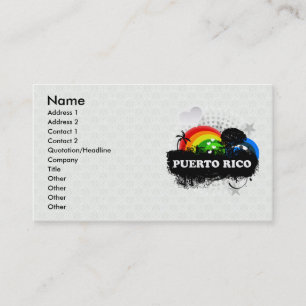Cute Fruity Puerto Rico Business Card