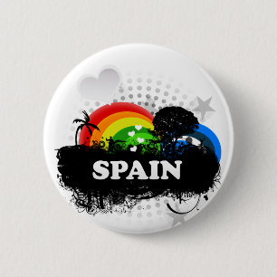 Cute Fruity Spain 6 Cm Round Badge