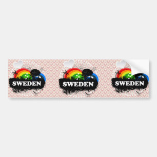 Cute Fruity Sweden Bumper Sticker