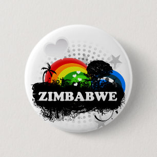 Cute Fruity Zimbabwe 6 Cm Round Badge