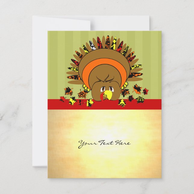 Cute Full Colour Turkey (Front)