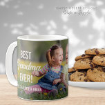 Cute Full Photo Best Grandma Coffee Mug<br><div class="desc">Cute Full Photo Best Grandma Coffee Mug. Personalise this customised mug for an inexpensive gift for any Grandmother on Mother's Day,  Grandparent's Day or for a fun Grandma Birthday Gift! Change colours by clicking on "personalise" then "edit using design tool".</div>