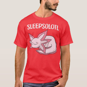 Cute fun blue pastel aolotl meican salamanders fis T-Shirt
