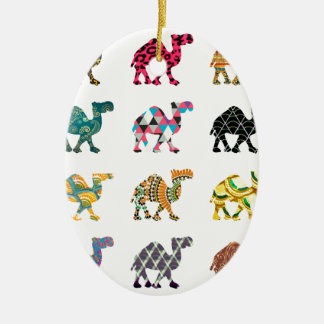 Cute fun camels ceramic tree decoration