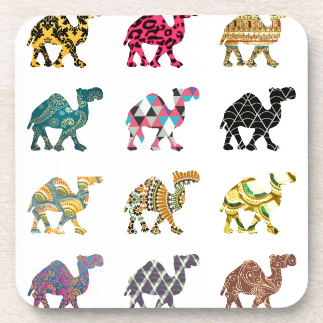Cute fun camels coaster (Front)